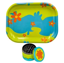 Scooby Doo daisy rolling tray grinder 2pc set spice/herb grinder gift