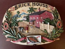 J.C. Newman Brick House Cigar Ceramic Plaque Brand New Never Used