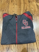 Colosseum Athletics Men's Oklahoma Sooners Graphic Full Zip Fleece Hoodie S