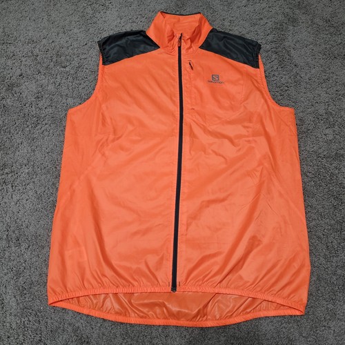 Salomon Fast Wing Running Vest Orange Mens Size XL