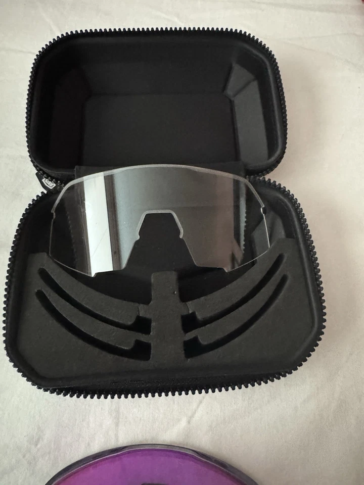 100% SLENDALE - Gafas de sol pulidas gris translúcido; púrpura espejo multicapa  Foto 4 de 4