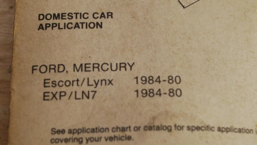 80 81 82 83 84 FORD MERMERCURY ESCORT LYNX EXP LN7 рукоятка рукоятки окна помощь 76922 - Изображение 2 из 2