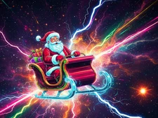 digital image picture photo wallpaper background Desktop Santa landscapes AI Art