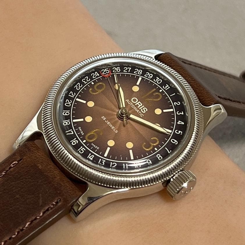 ORIS Big Crown Pointer Date 7463C Brown Dial Auto… - image 3