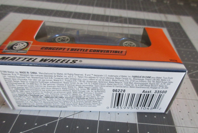 専用ページ❸ 1999 MATCHBOX SUPERFAST #61 BLUE VW BUG VOLKSWAGEN CONCEPT 1