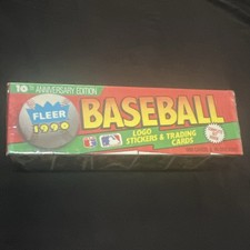 Fleer 1990 MLB Baseball 10th Anniversary Edition Sealed Box 650 Cards
