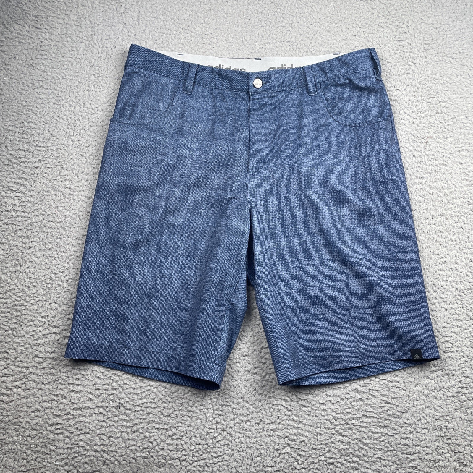 's 35 Blue Denim Look Golf Stretch Chino 939011