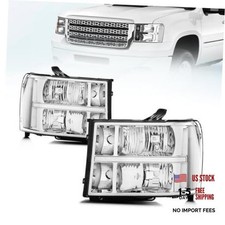 Headlight Assembly For 2007-2013 Gmc Sierra 1500/20007-2014 Gmc Sierra Chrome