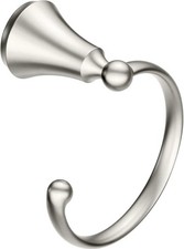 Moen YB5286BN Wynford Bathroom Hand Towel Ring in Brushed Nickel Finish