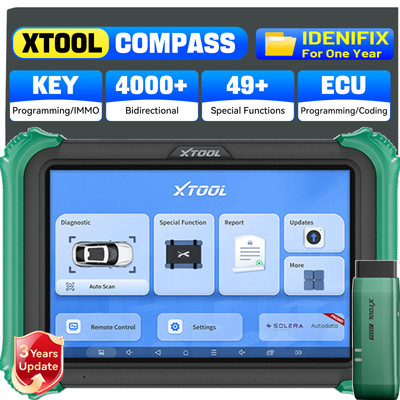 XTOOL COMPASS Car OBD2 Scanner Diagnostic Tool ECU Programmer 3-Year Free Update