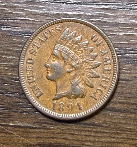 1894 1C BN Indian Cent XF