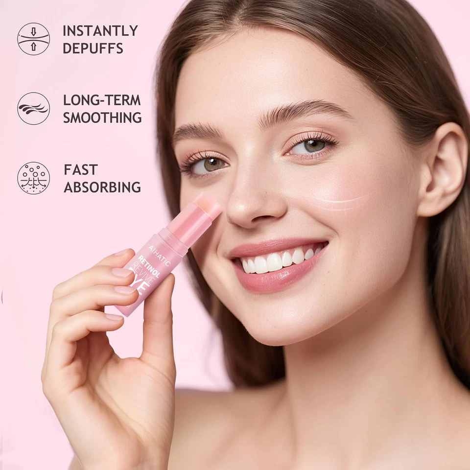 Retinol & Caffeine Eye Balm Stick 0.35oz, Dark Circles & Puffiness Treatment - Image 3 of 4