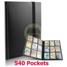 540 Cards Storage Album For Games Sports Holder 9 Pocket Trading Card Binder New