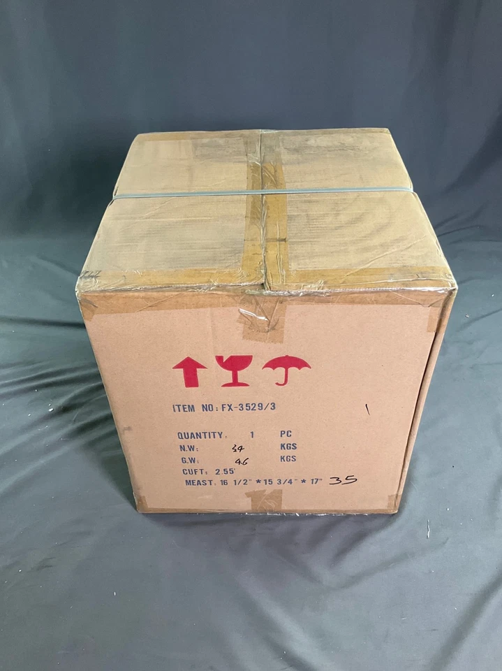 Cal Lighting Romano 3-Light Rustic Metal Chandelier, Rust Finish Ceiling Fixture - Image 4 of 4