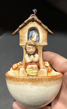 Vintage Hummel Holy Water Font praying girl w/full bee mark Germany