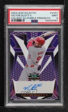 2023 Leaf Eclectic Valiant Purple Prismatic 1/6 Victor Scott II PSA 9 Auto 8d2