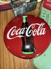 Coke Collectible Vintage 1990 OfficialVintage Reproduction Button 16” Metal Sign