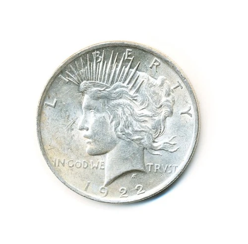 US Coin  1922 S       peace Dollar fine ..........C 50073