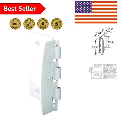 Reversible U 9888 Privacy Lock: White Steel Door Lock with Child Safety Feature