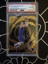 2021-22 DONRUSS ELITE LUKA DONCIC ⭐️GOLD ⭐️POWER FORMULA  /10 !! PSA 8.5