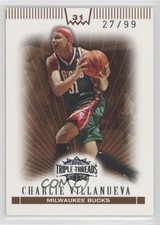 2007-08 Topps Triple Threads Sepia 27/99 Charlie Villanueva #46 0xy0