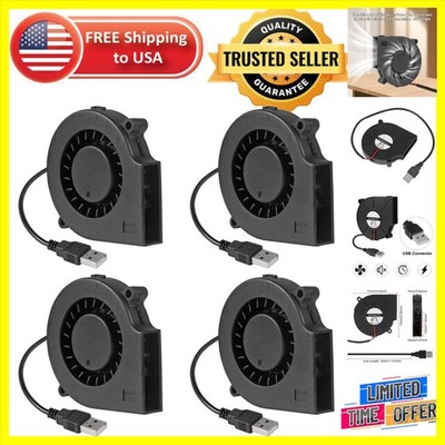 Energy-Efficient 75mm USB Brushless Fans - Ideal for 3D Printing and Electronics