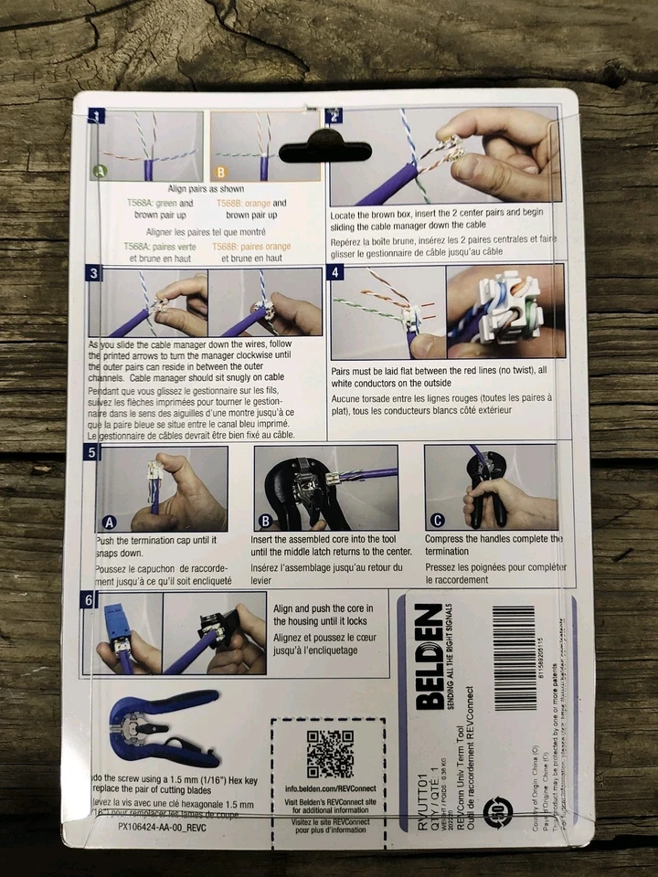 Belden RVUTT01 | REVConnect Universal RJ45 Herramienta de Terminación Foto 2 de 2
