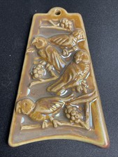 Pewabic Detroit Art Pottery Ornament 12 Days of Christmas Taupe 4 Calling Doves