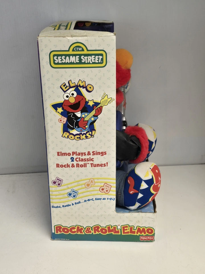 Vintage New 1998 Rock and & Roll Elmo Fisher Price Sesame Street In Original Box - Image 3 of 4