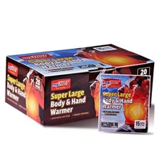 Body & Hand Warmer Super Large Size 20Pack - Up to 16 Hours, Long Lasting 