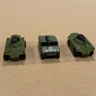 Matchbox Military Vehicles Lot, Lesney 1973 Weasel Tank x2 + 1 Military Hummer