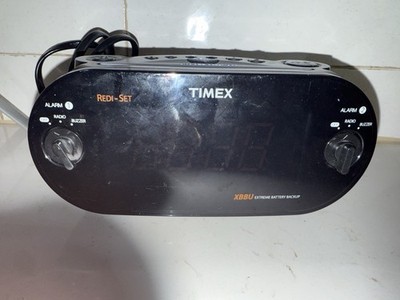 Timex XBBU T715 Redi-Set Dual Alarm Clock Radio Am/Fm Large Digital Display