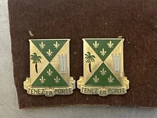 Lot Of 2 Vintage WWII USAMM 759th Military Police Battalion Unit DUI Crest Pin