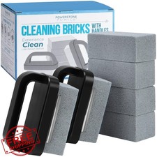 Powerstone Grill Cleaner Kit 6 Pumice Stones 2 Handles