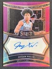 Jaylen Wells 2024-25 Panini Select Rookie Signatures Purple Auto RC /75 #RS-WEL