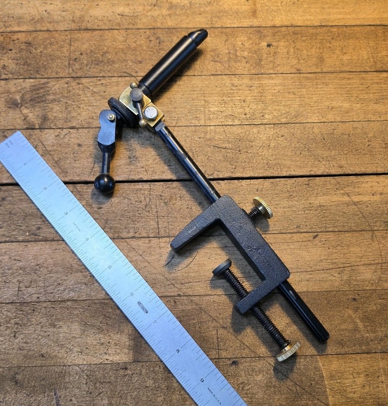 Vintage Fly Tying Vise Bench Clamp-On Fishing Fly Anglers Tying Vise ☆USA