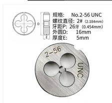 1Pcs HSS Right Hand Die 2 -56UNC Dies Threading 2-56UNC