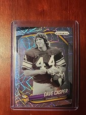 2025 Panini Prizm Dave Casper Lazer #256 Minnesota Vikings