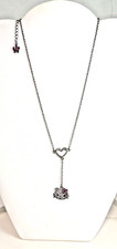 Sanrio Hello Kitty Y drop Necklace Fashion Jewelry silver tone