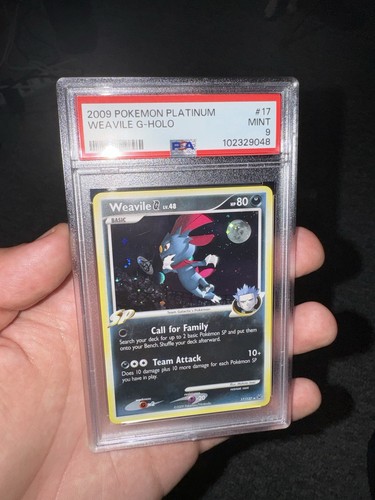 Weavile G graded PSA 9 for sale on eBay