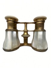 Antique R. Klein Paris Mother of Pearl Opera Glasses Binoculars France Theater