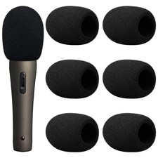Pinsheng 6 Pezzi Copertura per Microfono Spugna Microfono Antivento Grande