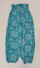 Lotus and Luna Size S Harem Pants Blue/White ...