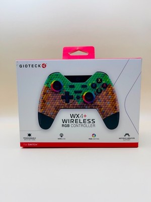 Gioteck - WX-4 Wireless Premium Controller RGB Nintendo Switch Minecraft *NEU*