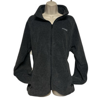 Columbia Benton Springs Fleece Full Zip Jacket Womens XL Charcoal Gray WL6439