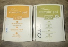 Stampin Up Ink Pad Lot Of 2 More Mustard , Kiwi Kiss
