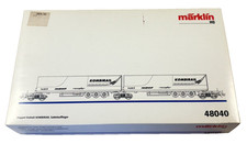(RQ)Märklin H0 48040 ,Doppel-Einheit Kombirail Sattelauflieger[neuwertig,AC,OVP]