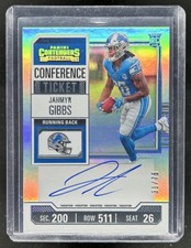 2023 Panini Contenders Jahmyr Gibbs Conference Ticket SP Auto RC #/75 Lions