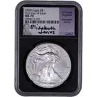 2020 $1 American Silver Eagle ~ NGC MS 70 - FDOI - Jones Auto - Milk Spotting