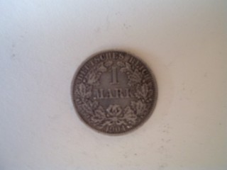 Münze Deutsches Reich 1 mark silber von1904 900 Feingehalt Prägestätte A Zusta